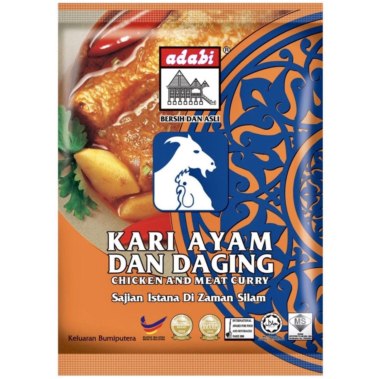 Adabi Kari Ayam Dan Daging (Chicken & Meat Curry Powder) 250g