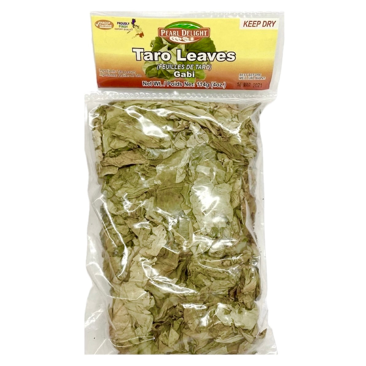 Pearl Delight Dried Taro Leaves (Laing) 114g