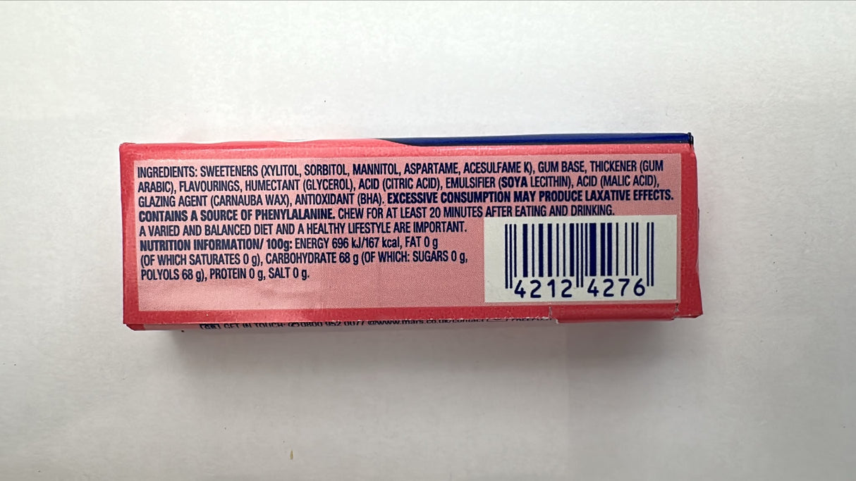 Wrigley's Extra Sugarfree Chewing Gum Watermelon Flavour