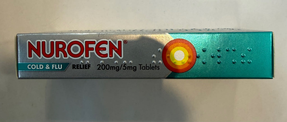 Nurofen Cold & Flu Relief 200mg/5mg Tablets 8 Pack