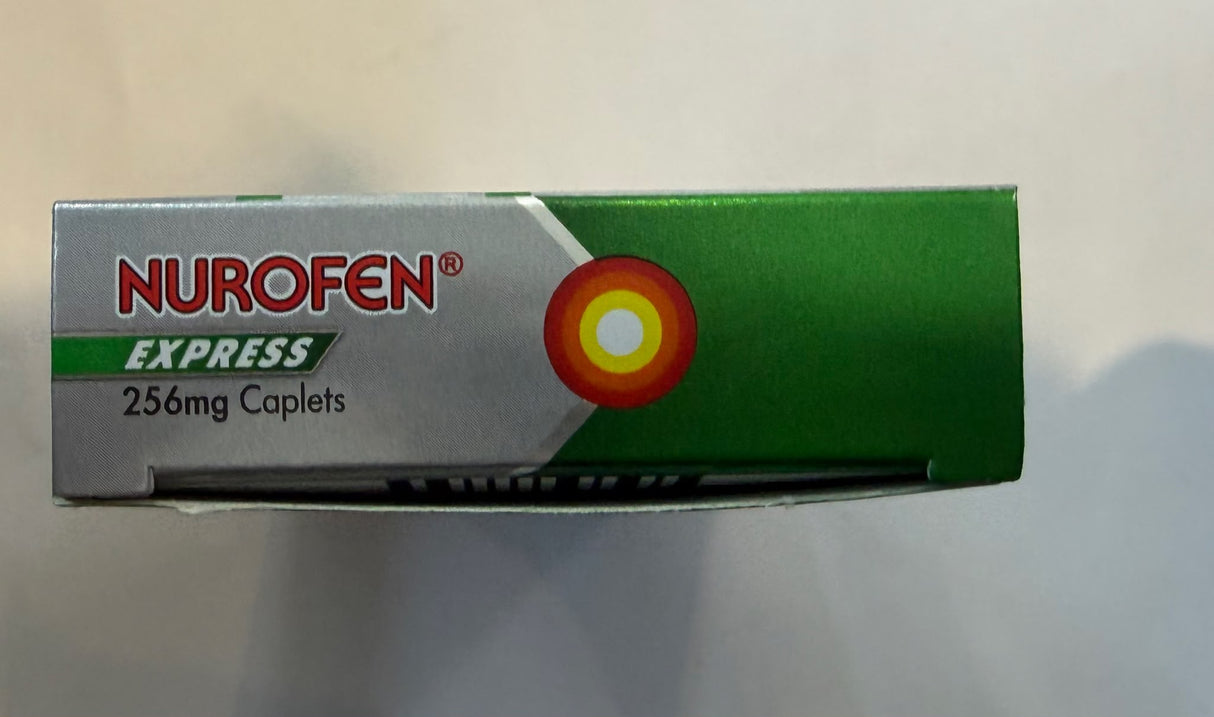 Nurofen Express 256mg Sodium Ibuprofen Caplets 12 Pack