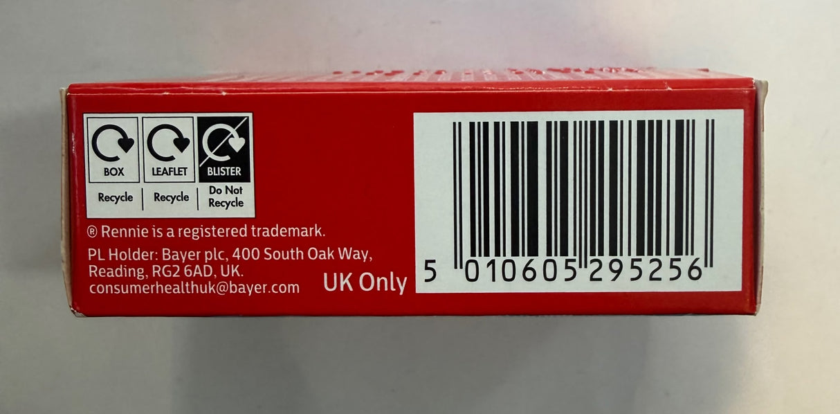 Rennie Peppermint Antacid Chewable Tablets 24s