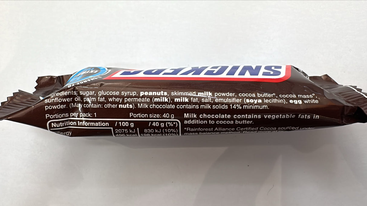 Snickers Chocolate Bar 40g | Asian Grocery UK