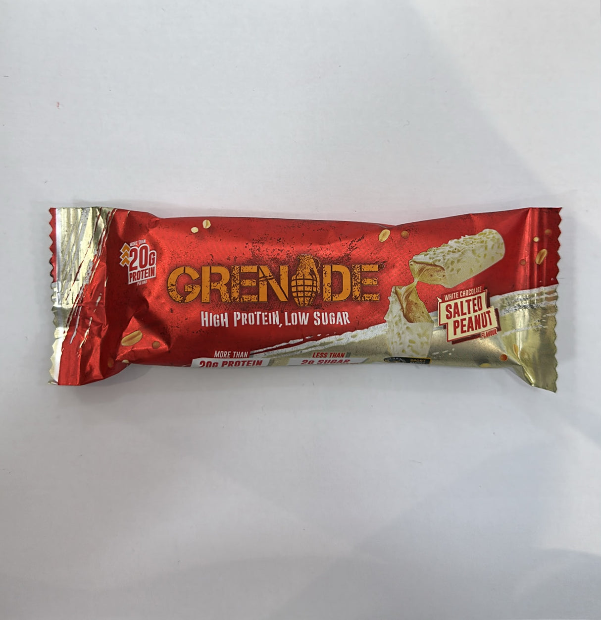 Grenade White Chocolate Salted Peanut Protein Bar 60g | Asian Grocery UK