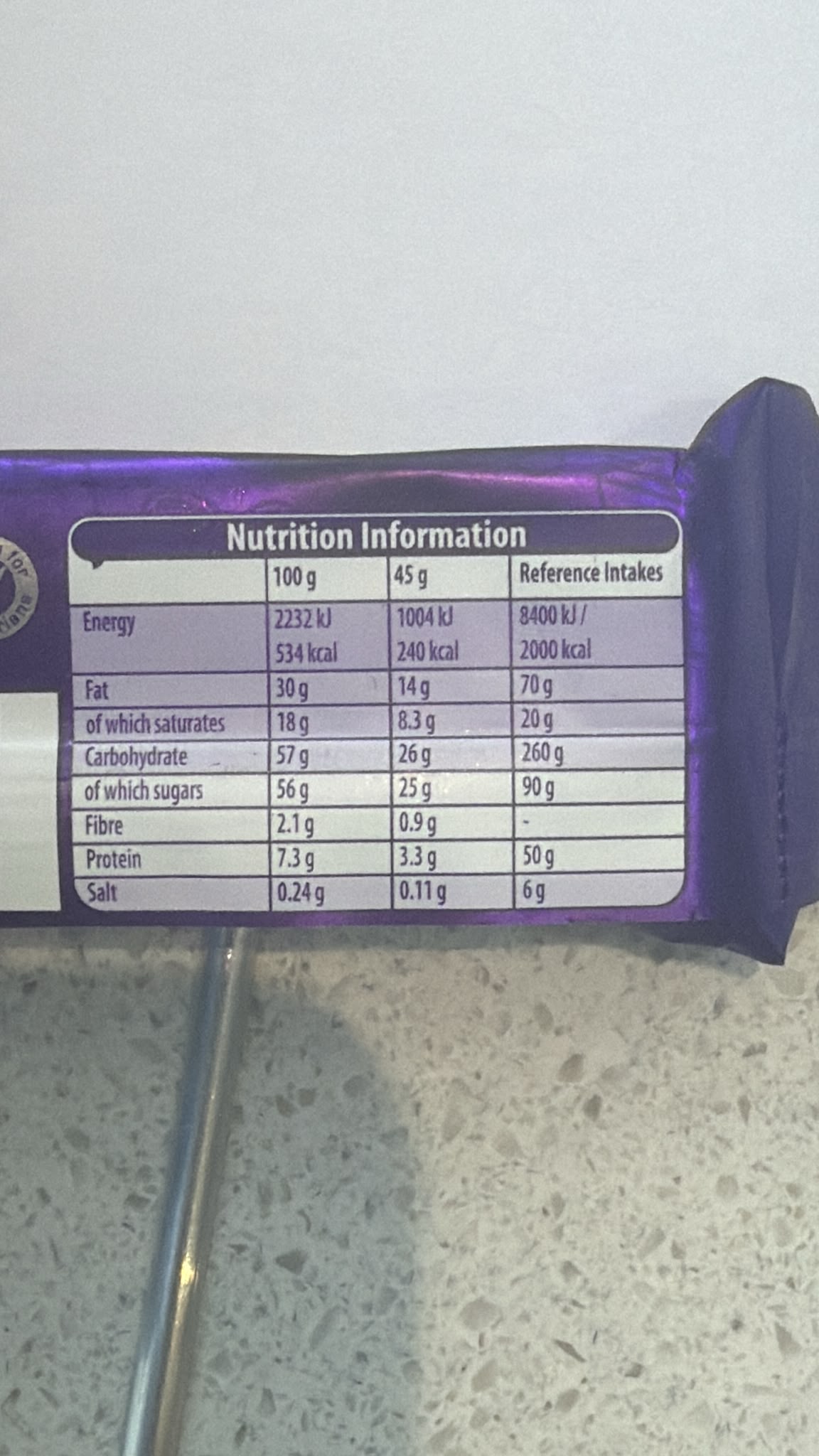 Cadbury Dairy Milk Chocolate Bar 45g | Asian Grocery UK