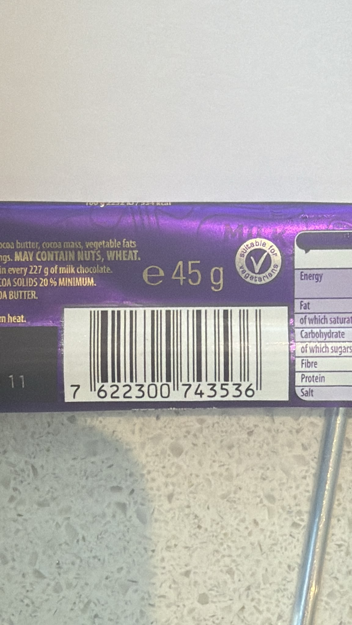 Cadbury Dairy Milk Chocolate Bar 45g | Asian Grocery UK