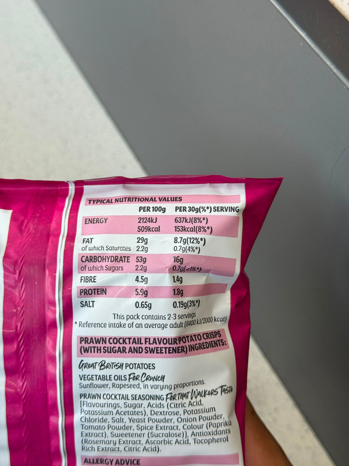 Walkers Supreme Prawn Cocktail Crisps 70g | Asian Grocery UK
