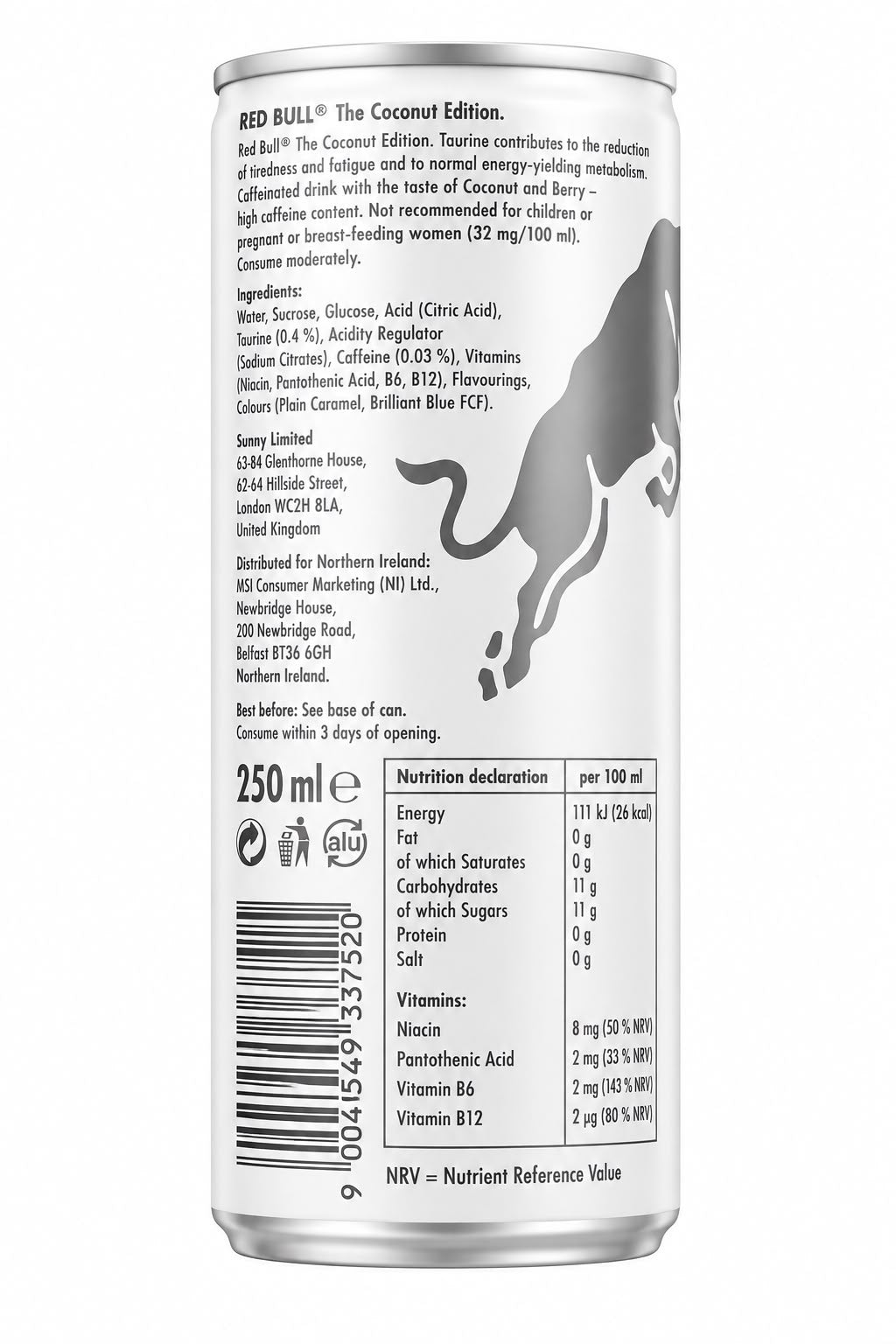 Red Bull The Coconut Edition Energy Drink 250ml | Asian Grocery UK