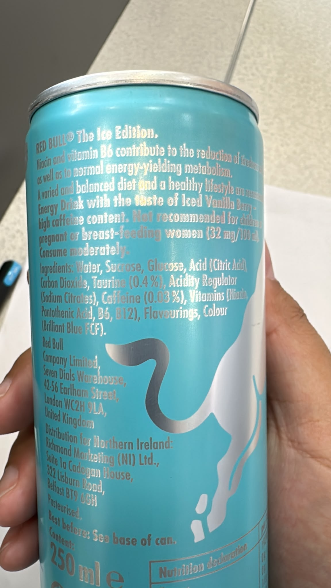 Red Bull The Ice Edition Iced Vanilla Berry Energy Drink 250ml | Asian Grocery UK