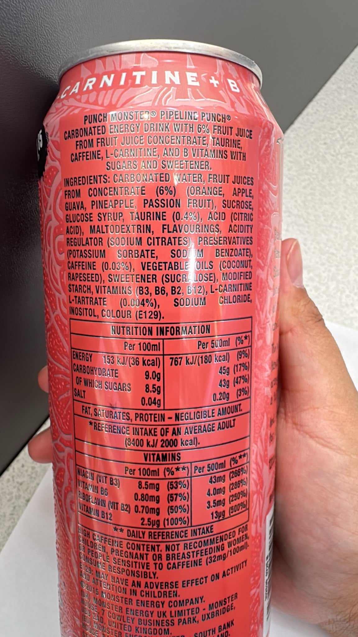 Monster Energy Pipeline Punch 500ml | Asian Grocery UK