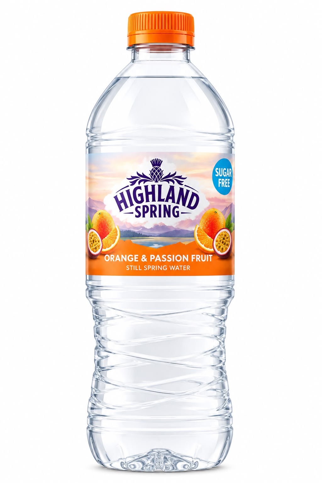 Highland Spring Orange & Passion Fruit Still Spring Water 750ml | Asian Grocery UK