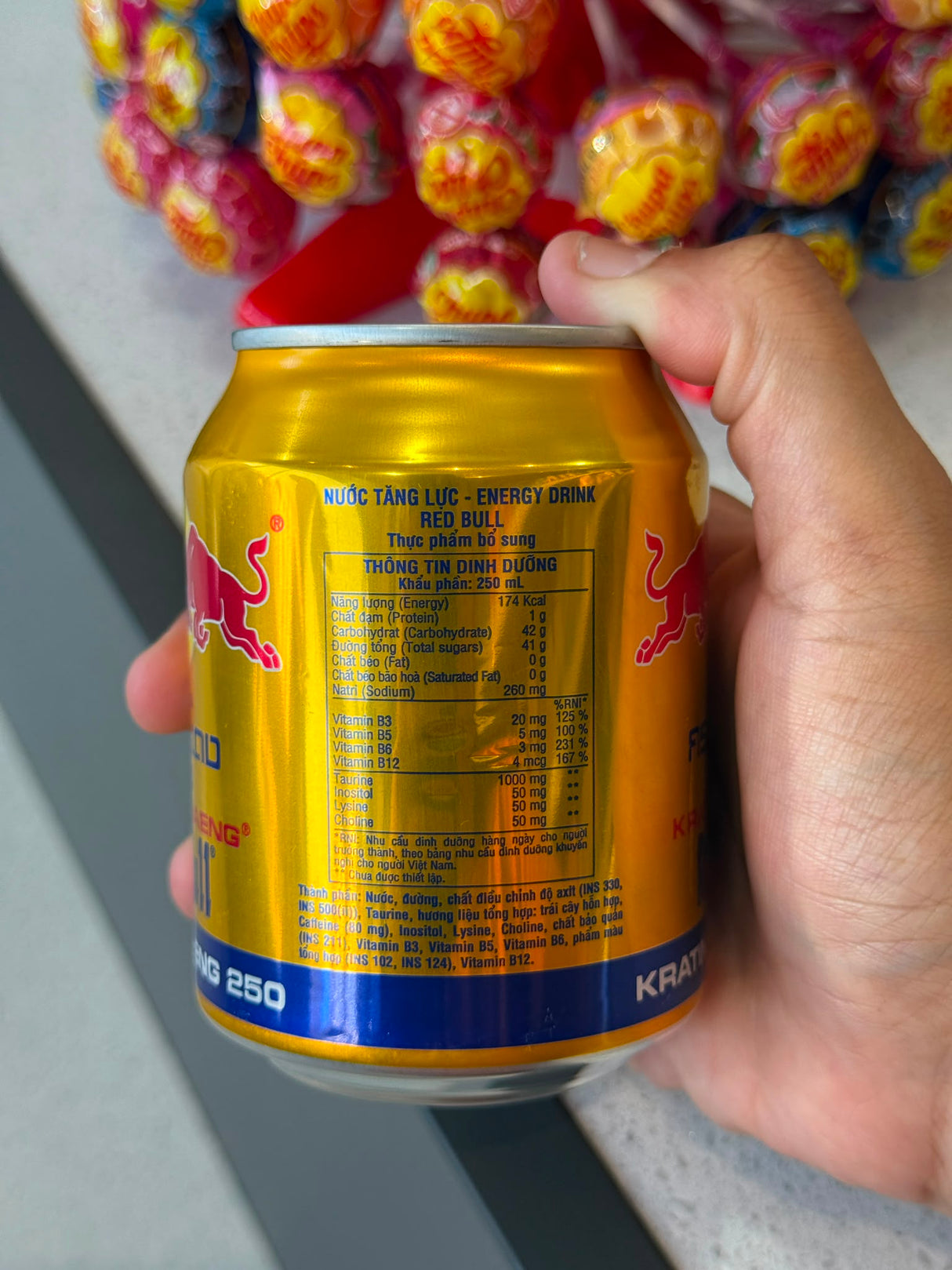 Red Bull Kratingdaeng 250ml Energy Drink (Vietnamese Edition) | Asian Grocery UK