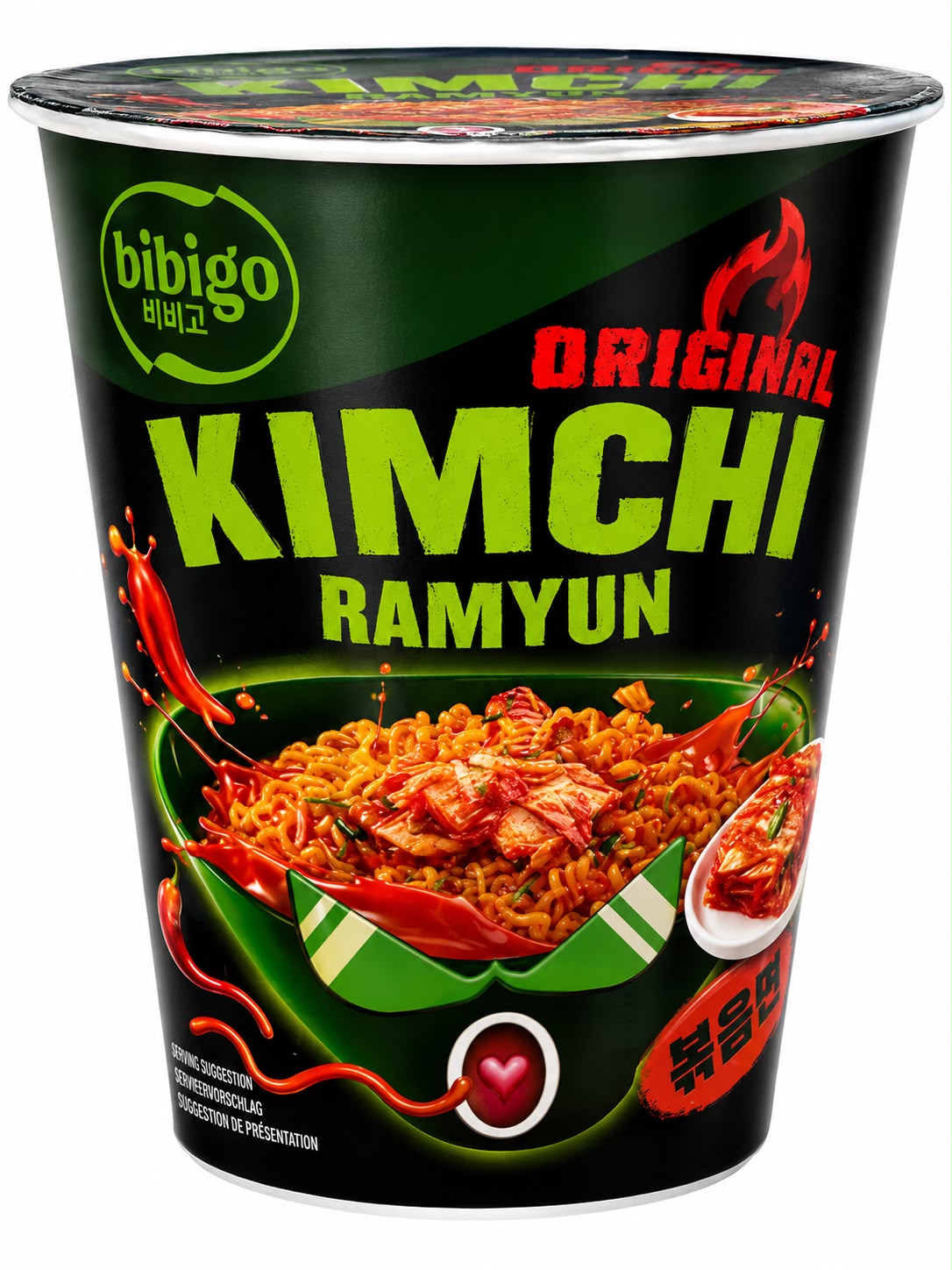 Bibigo Original Kimchi Ramyun Cup Noodles 99g