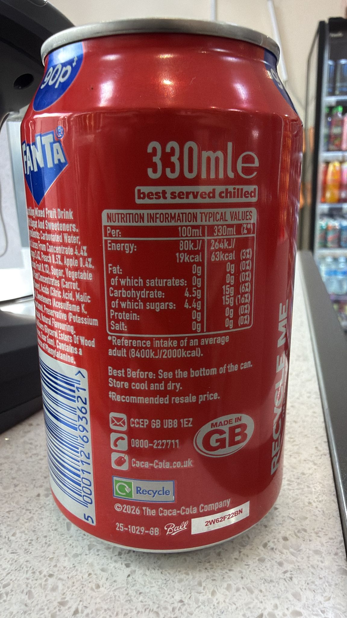 Fanta Fruit Twist Can 330ml