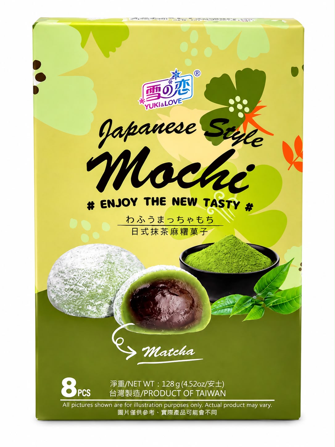 Yuki & Love Japanese Style Matcha Mochi 128g