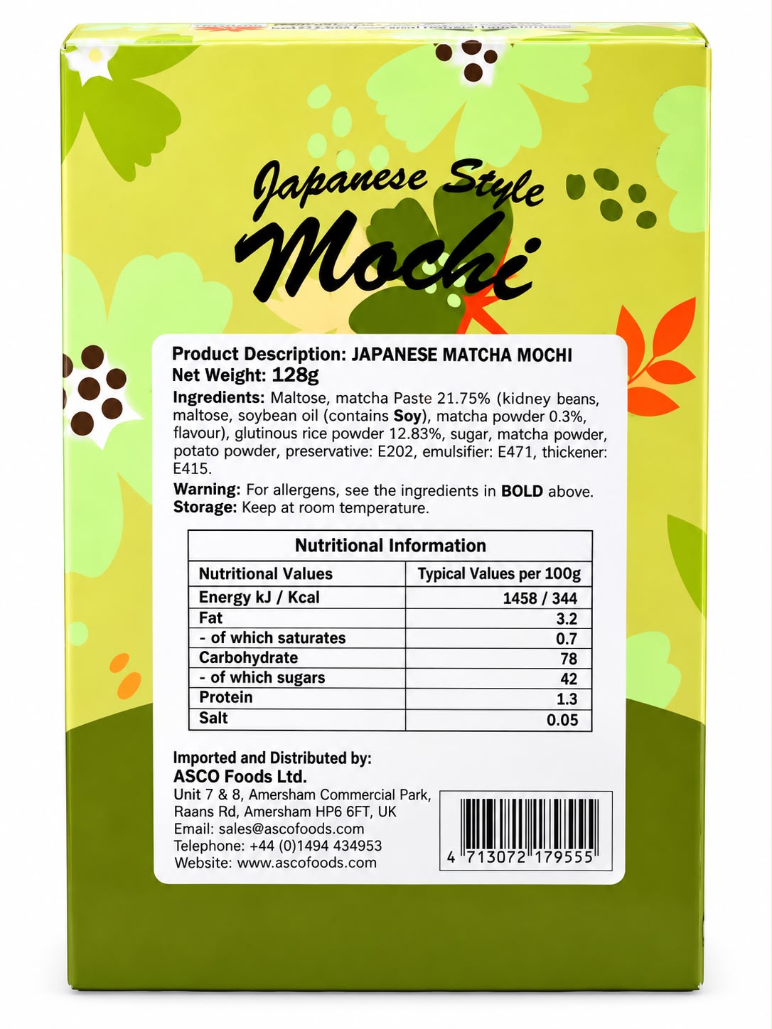 Yuki & Love Japanese Style Matcha Mochi 128g