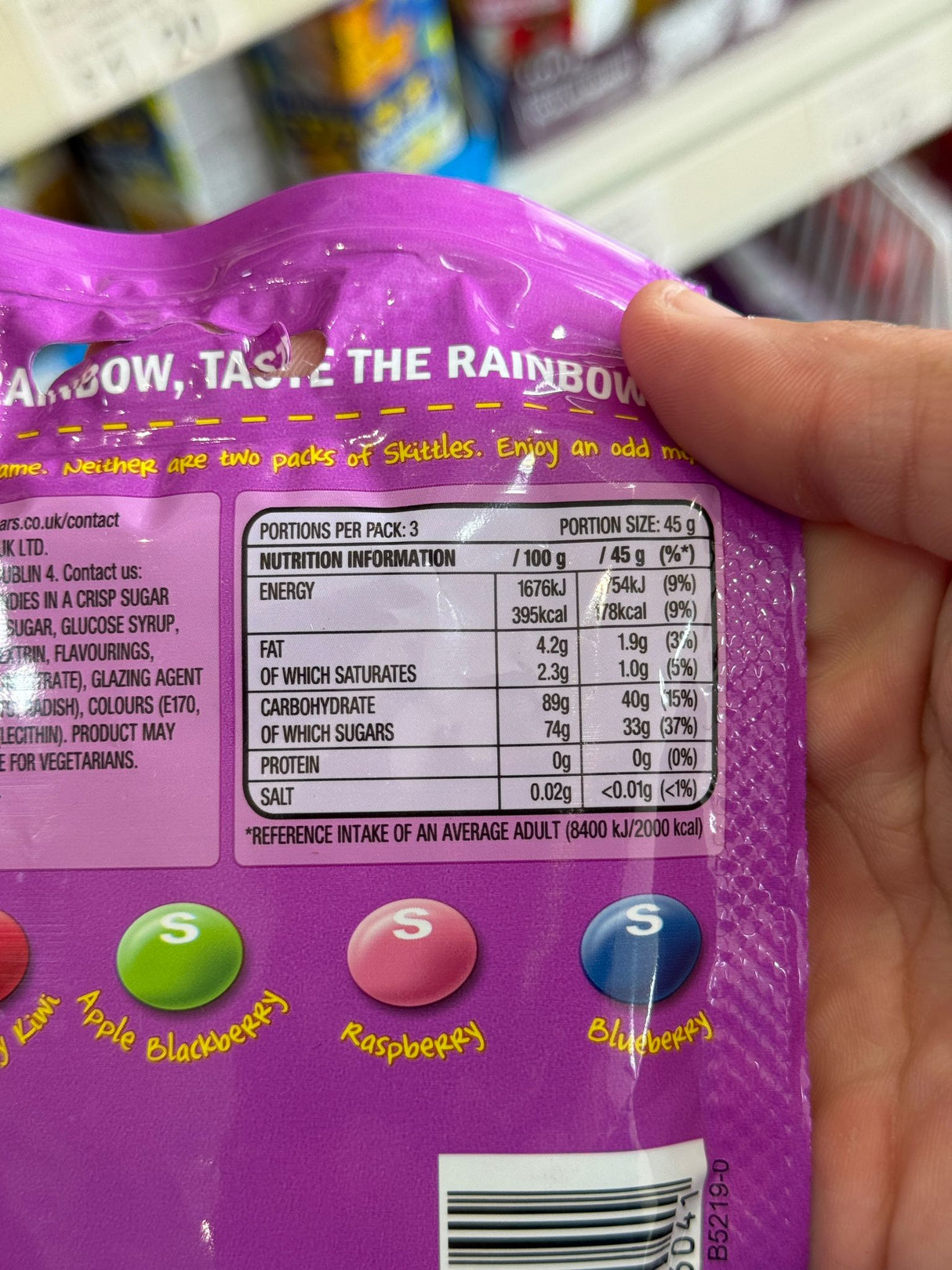 Skittles Wild Berry Flavour 136g