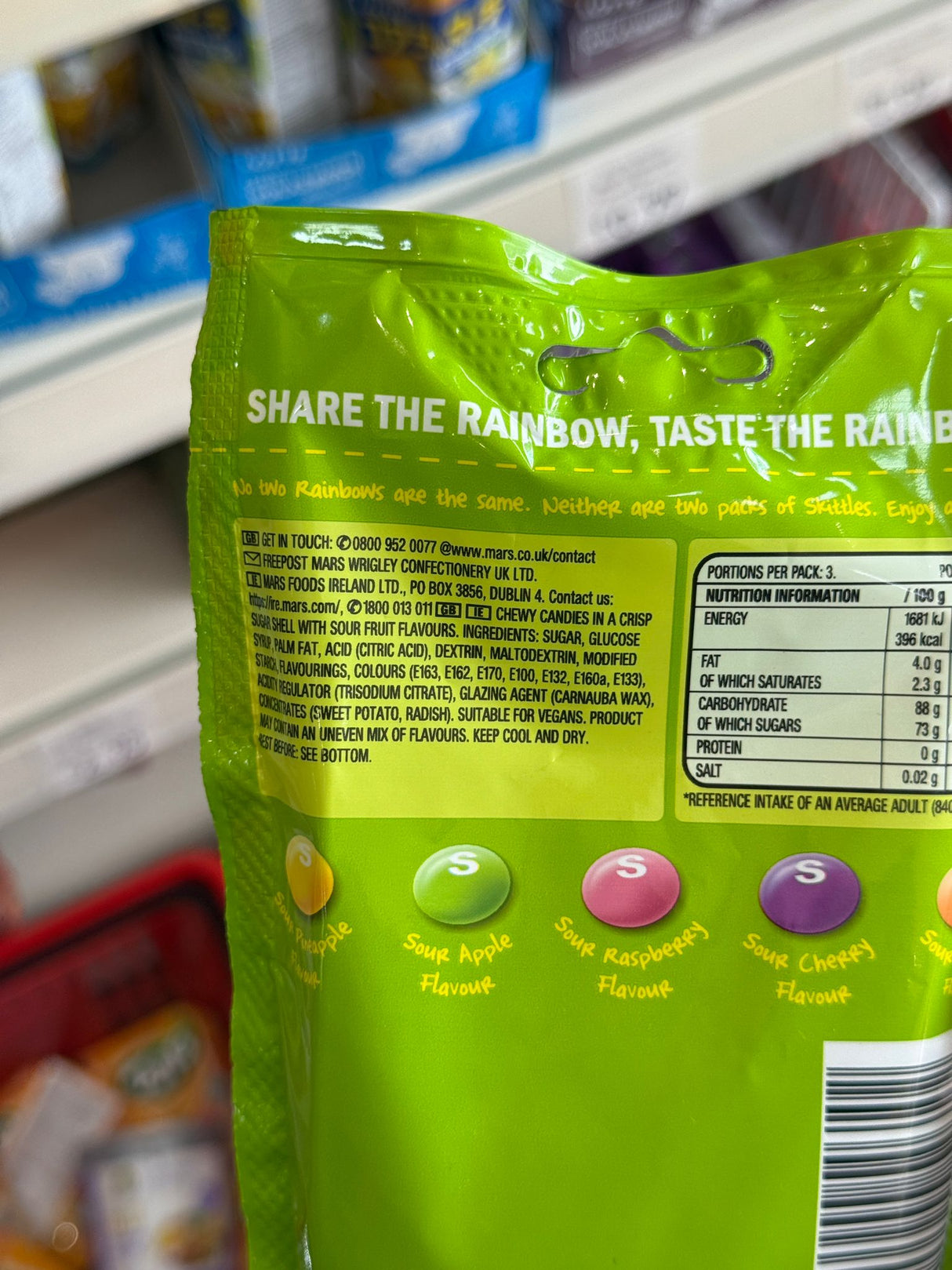 Skittles Crazy Sours 136g