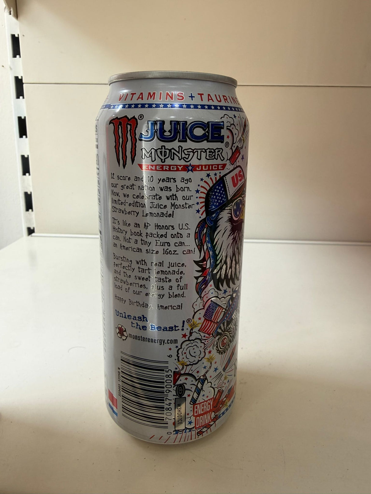 Monster Juice Strawberry Lemonade Energy Drink 473ml