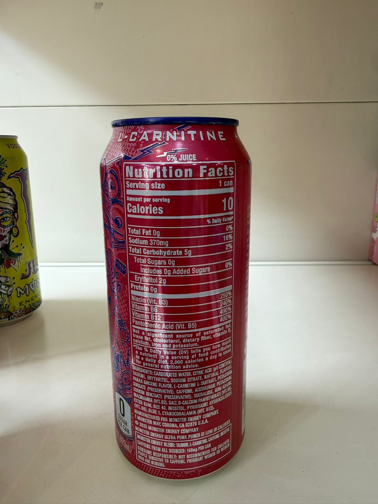 Monster Energy Ultra Punk Punch Zero Sugar 500ml