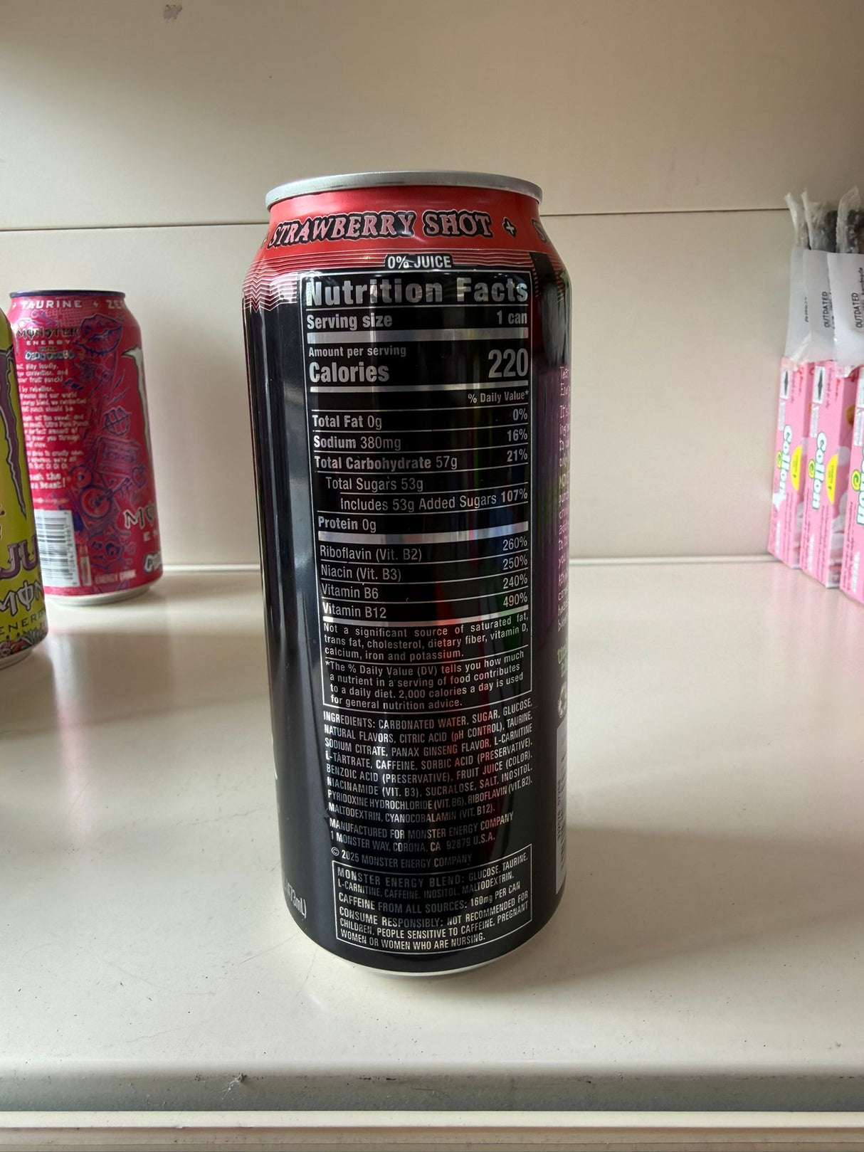 Monster Energy Strawberry Shot 500ml