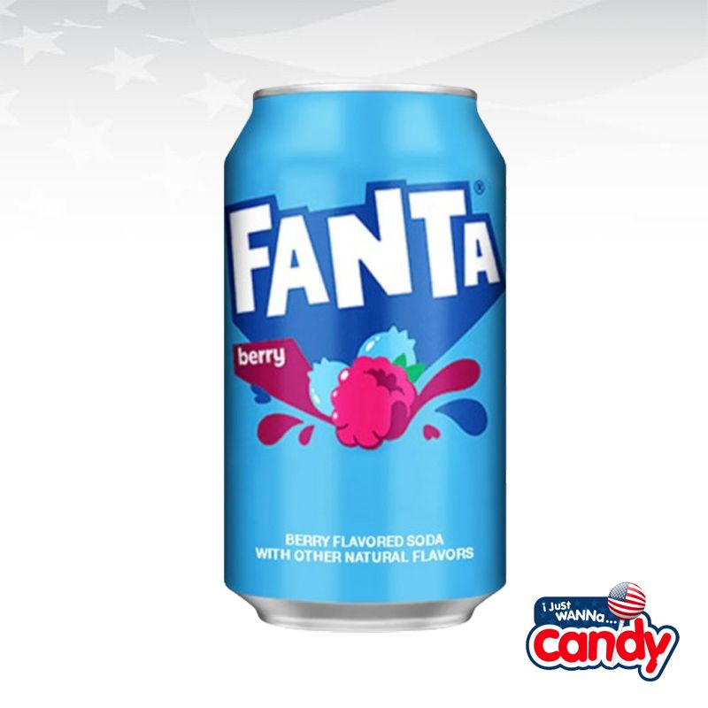 Fanta Berry Flavoured Soda Can 355ml