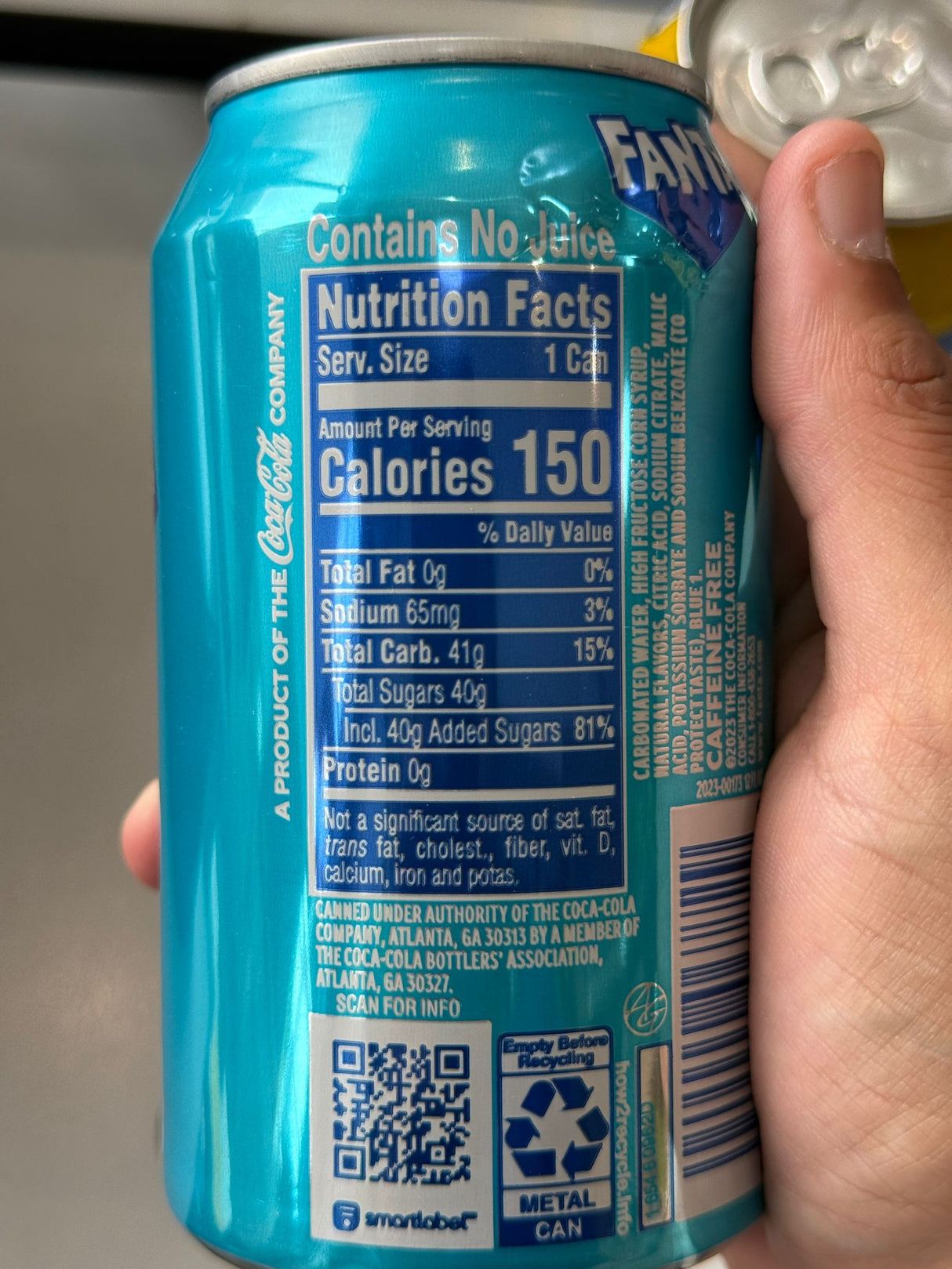 Fanta Berry Flavoured Soda Can 355ml