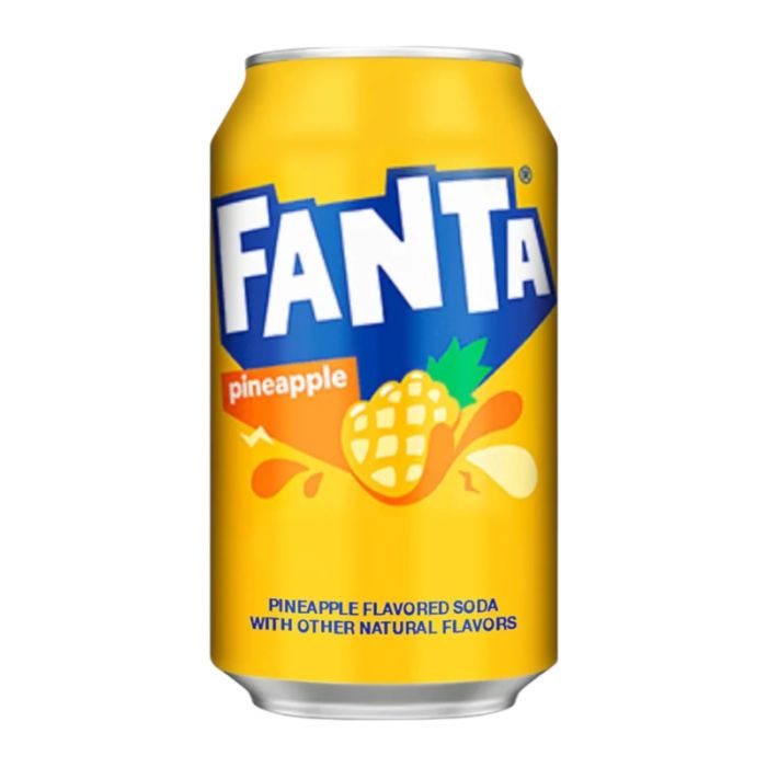 Fanta Pineapple Flavoured Soda Can 355ml