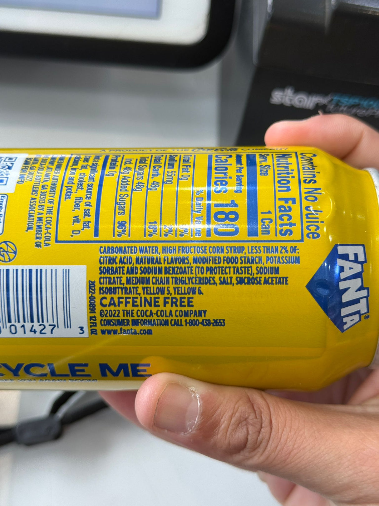Fanta Pineapple Flavoured Soda Can 355ml
