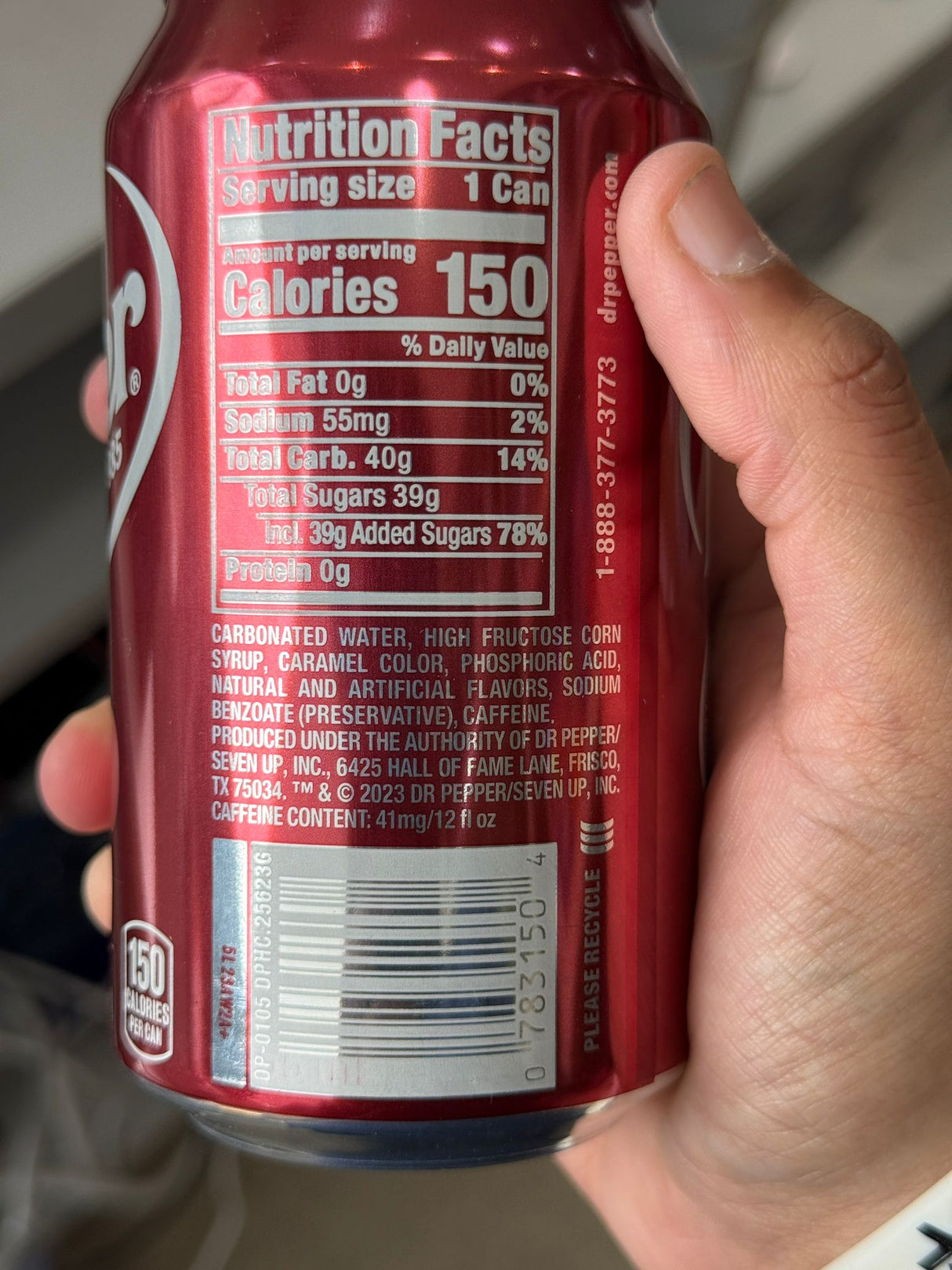 Dr Pepper Original 355ml Can