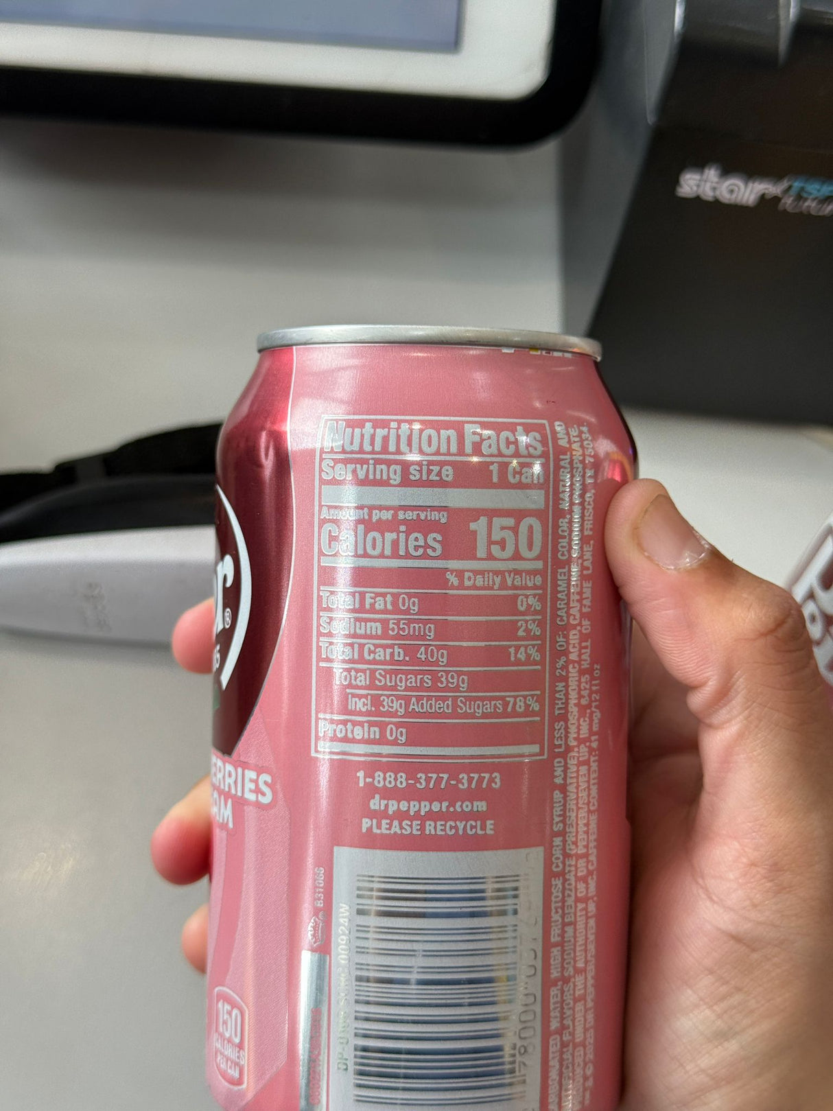 Dr Pepper Strawberries & Cream 355ml Can