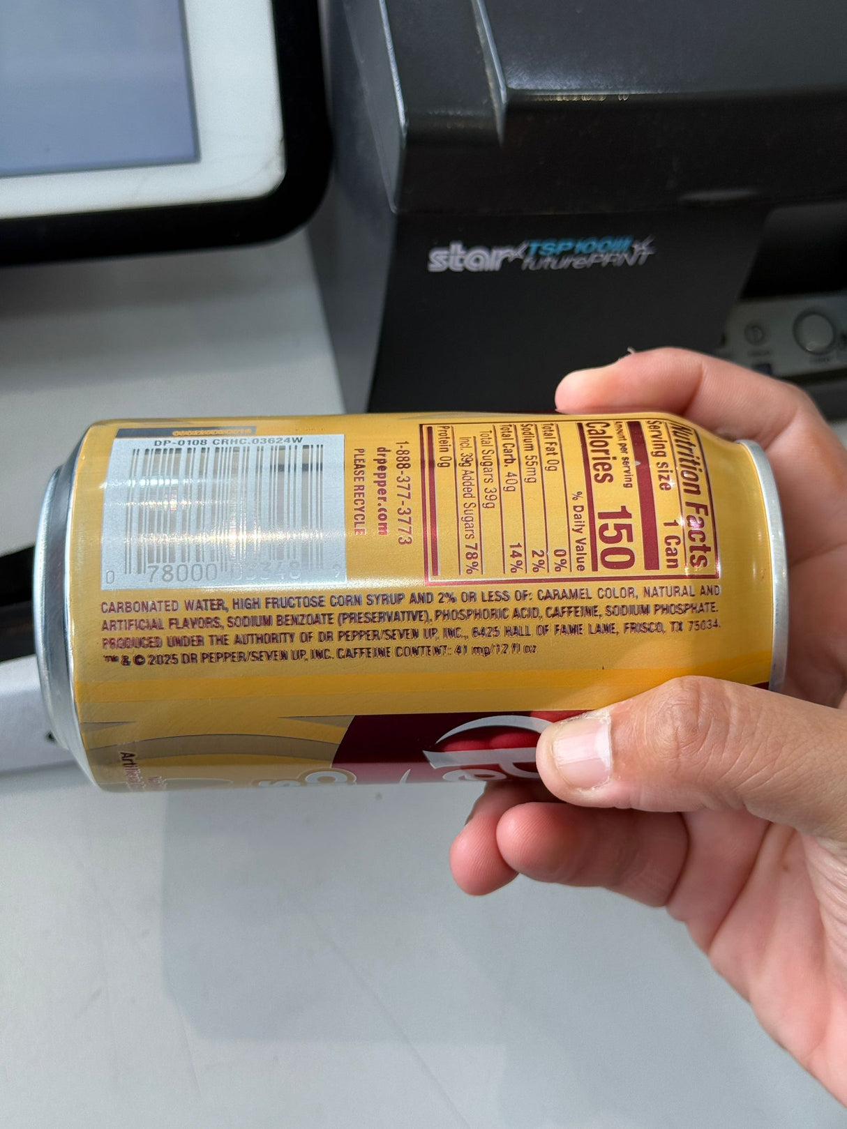 Dr Pepper & Cream Soda 355ml Can