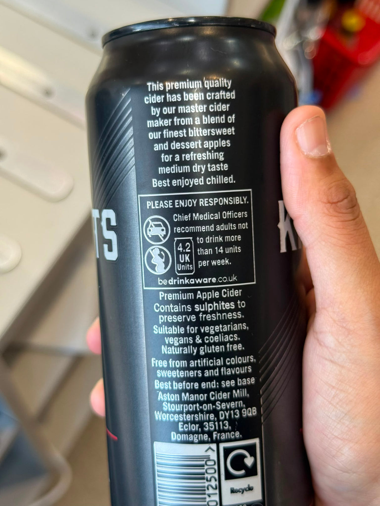 Knights Cider Premium Apple Cider 500ml Can 8.4% Vol