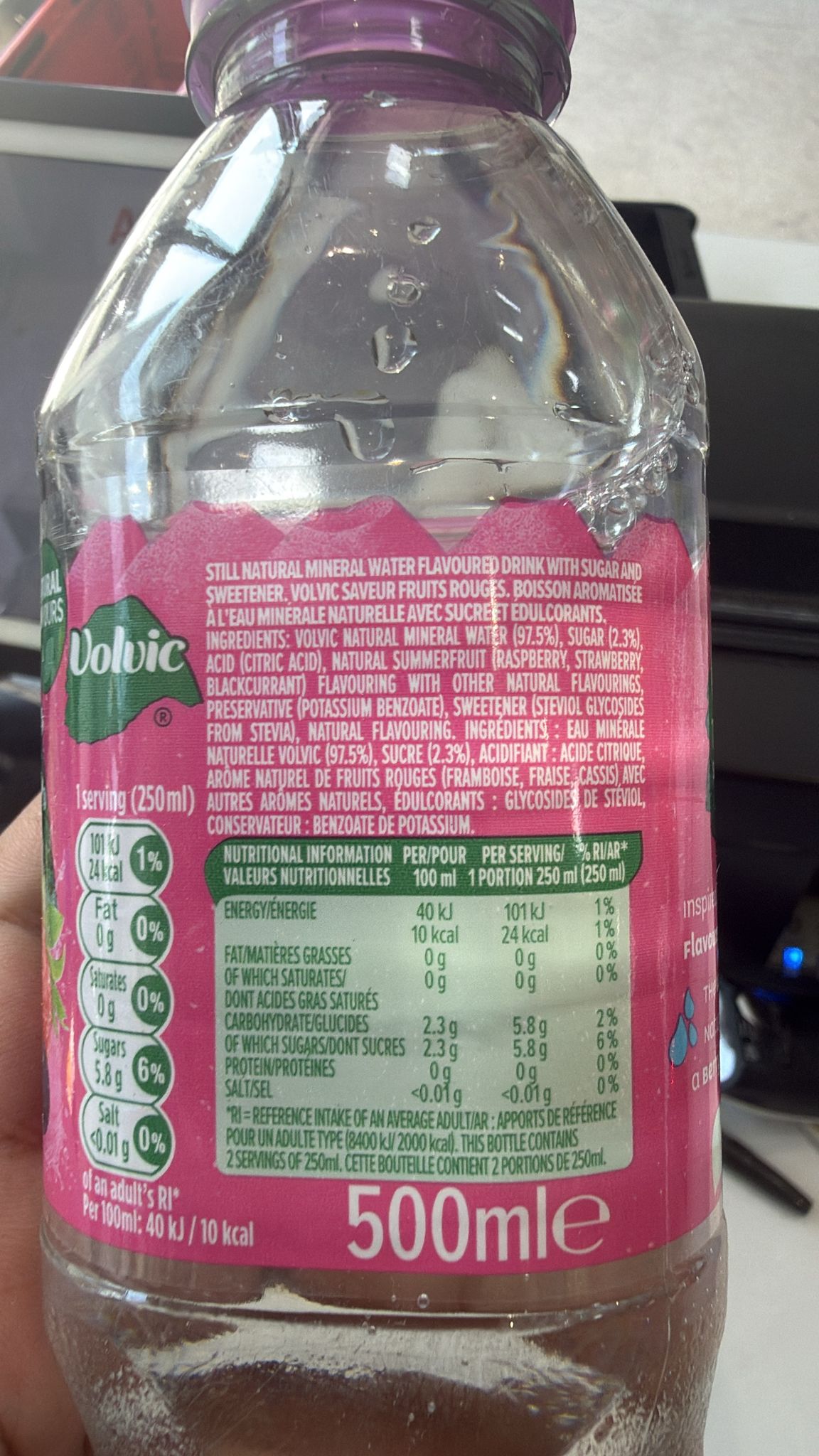 Volvic Touch of Summer Fruits Still Mineral Water 500ml