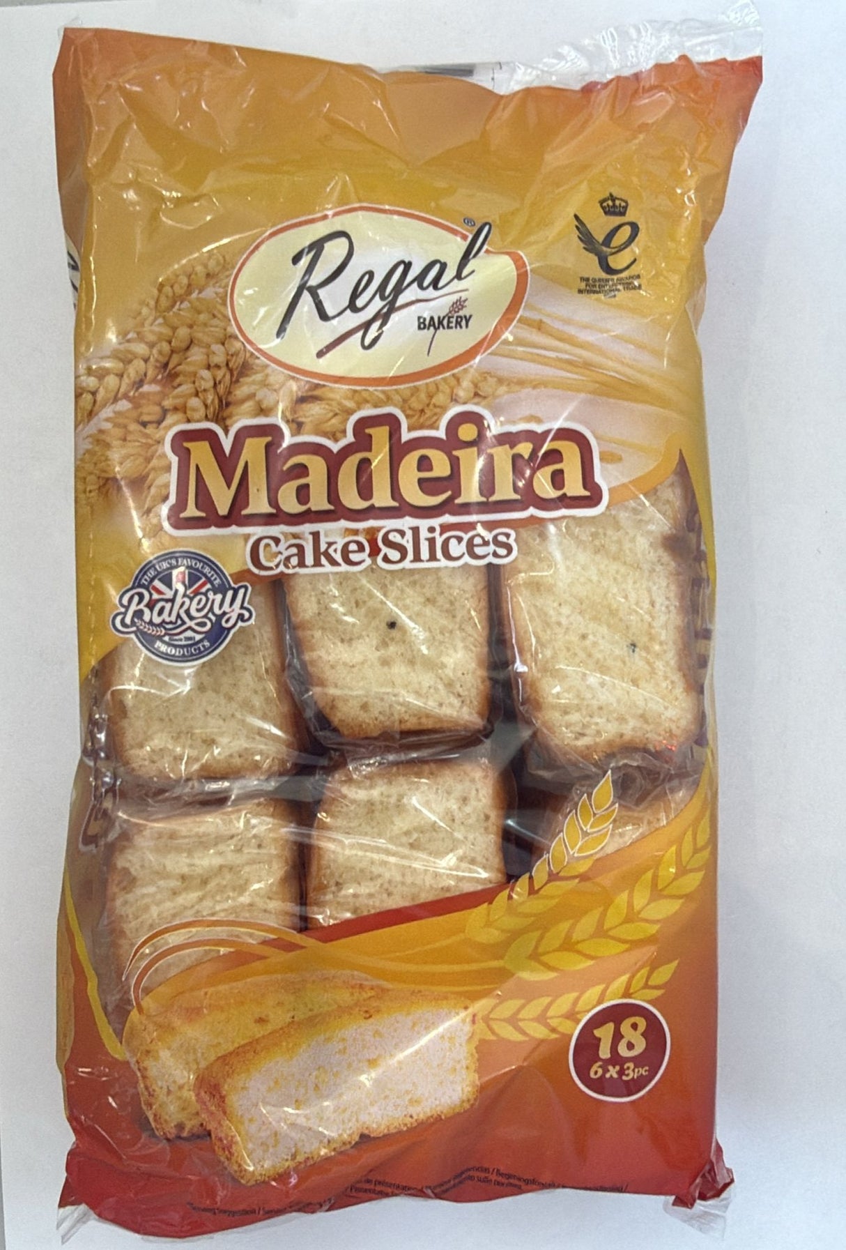 Regal Bakery Madeira Cake Slices 18 Pack
