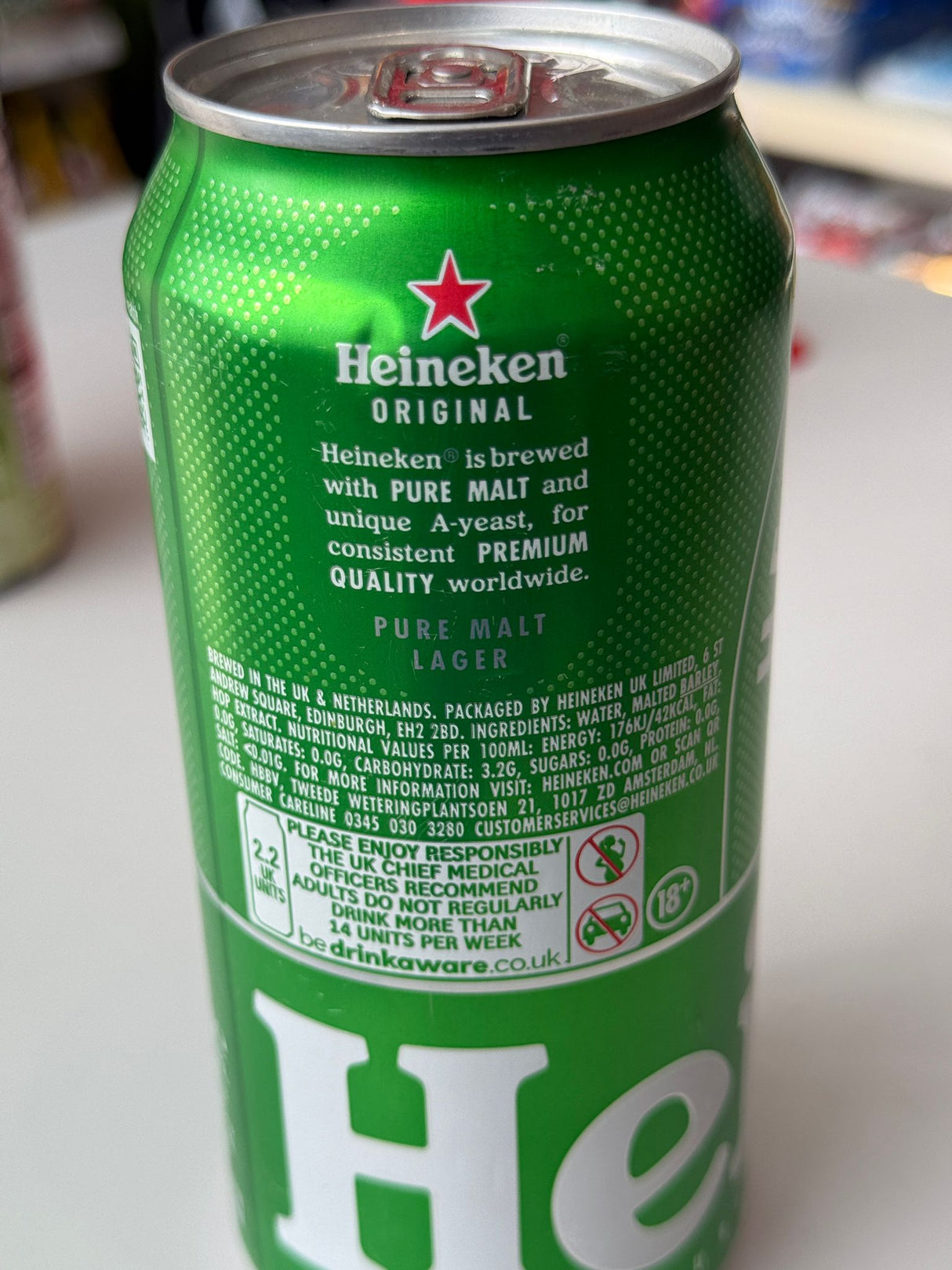 Heineken Original Lager Beer 440ml Can