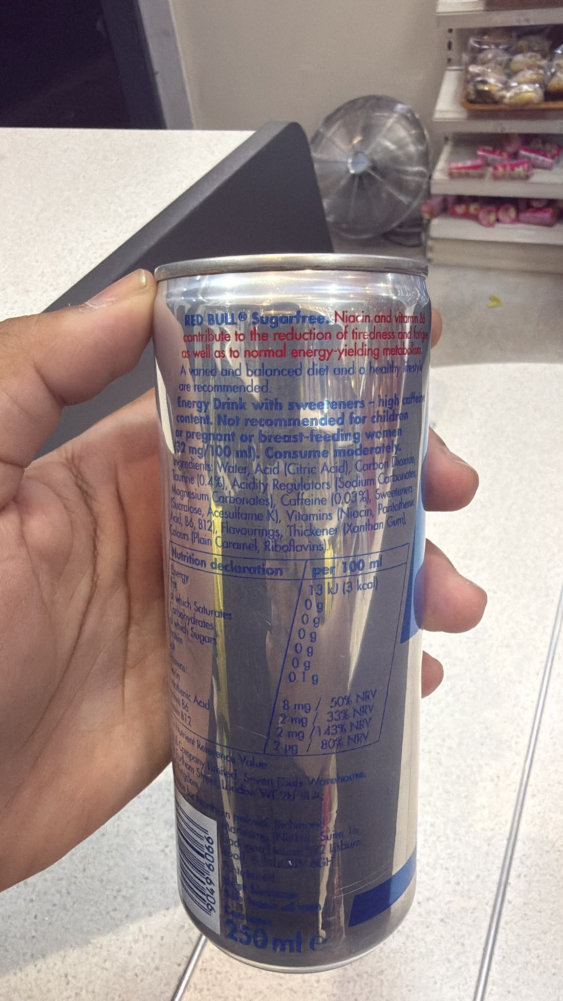 Red Bull Sugarfree Energy Drink 250ml | Asian Grocery UK