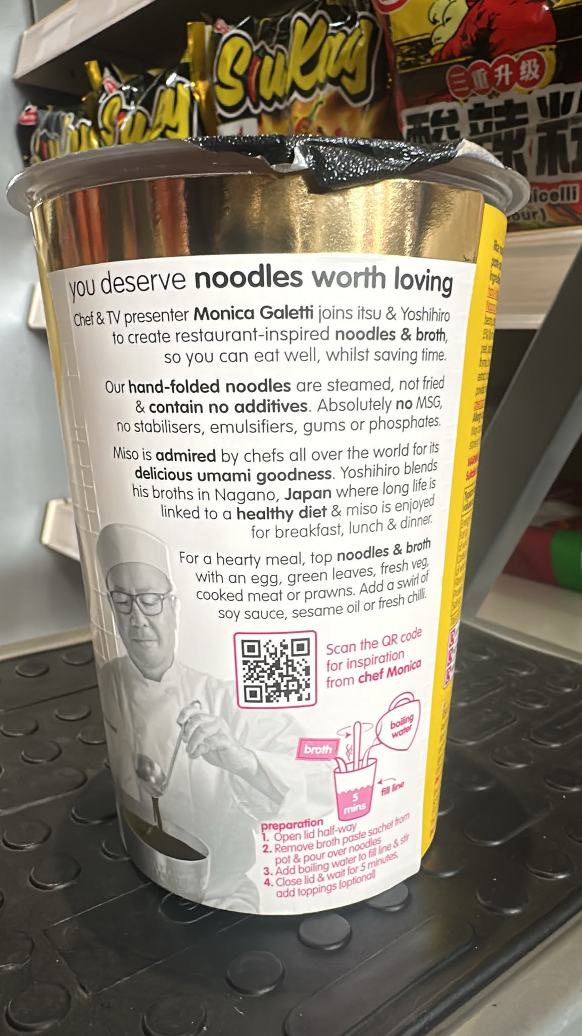 itsu Katsu Curry Noodles and Broth preparation instructions | Asian Grocery UK