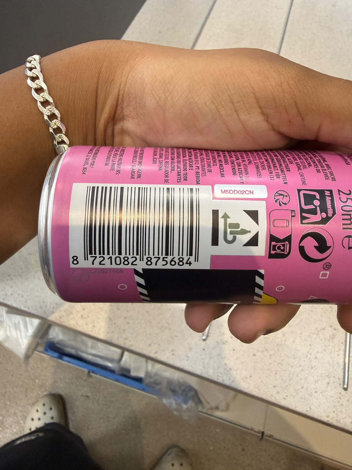 Watermelon energy drink 250ml nutrition panel | Asian Grocery UK