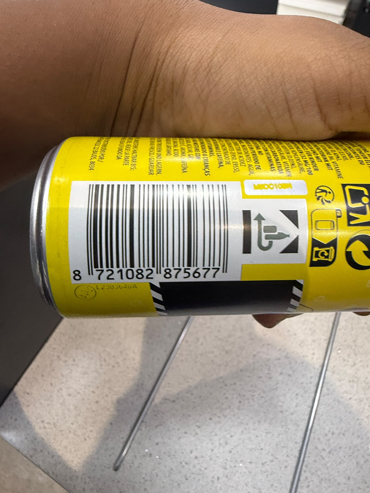 Chill Mango Energy Drink nutrition and ingredients panel | Asian Grocery UK