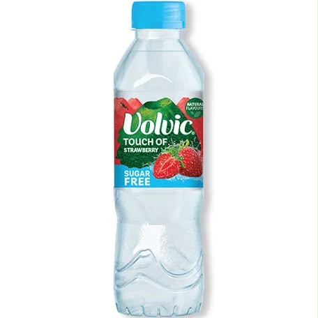 Volvic Touch of Strawberry sugar free 500ml bottle front | Asian Grocery UK