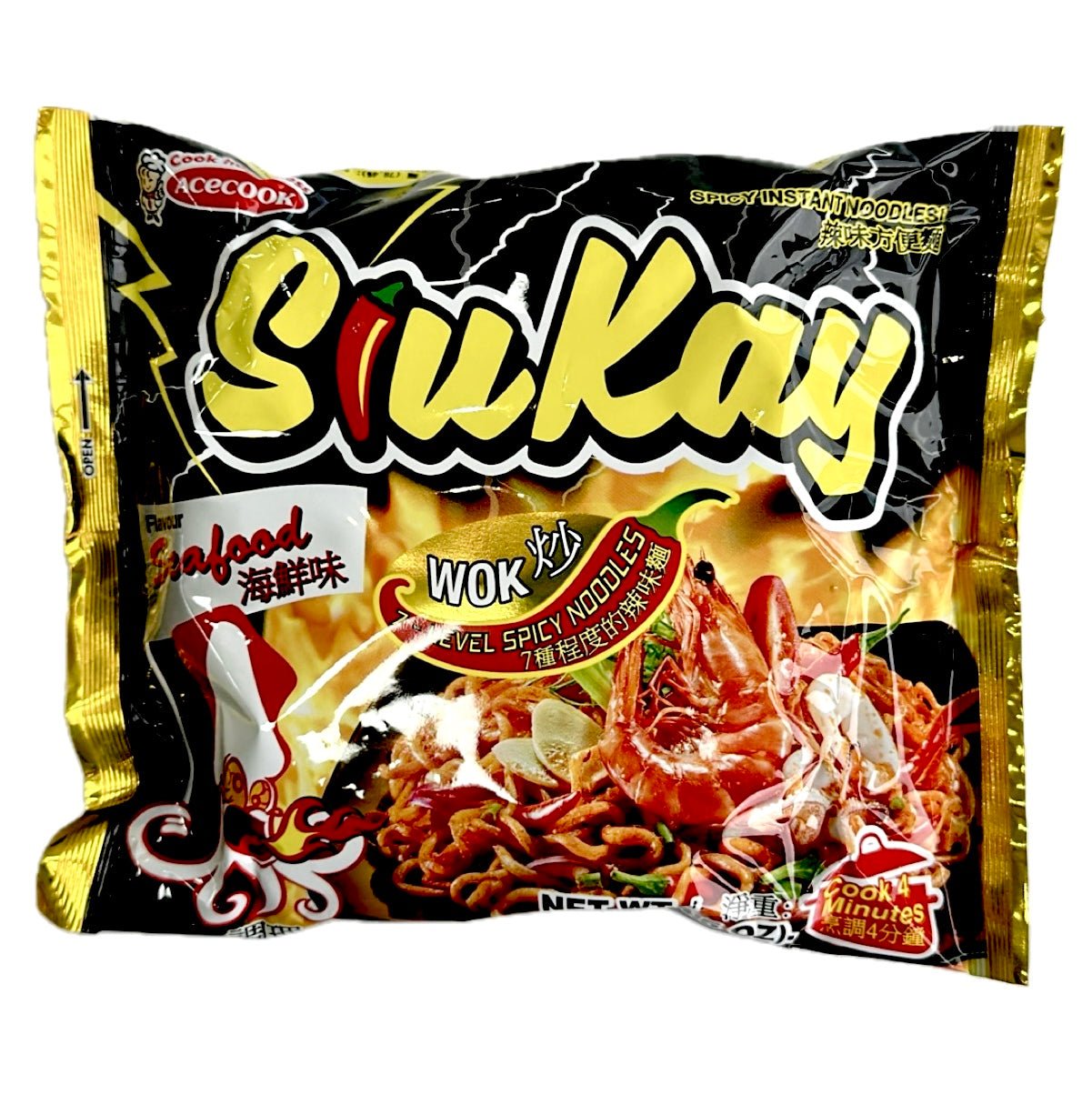 Acecook SiuKay Spicy Instant Noodles Seafood Flavour 127g - Asian Online Superstore UK
