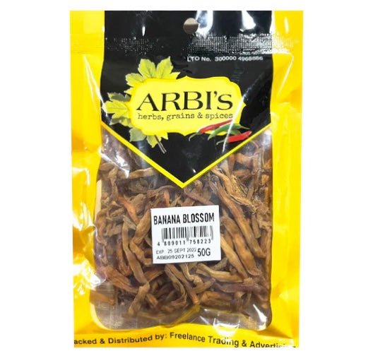 Arbi’s Banana Blossoms 50g - Asian Online Superstore UK