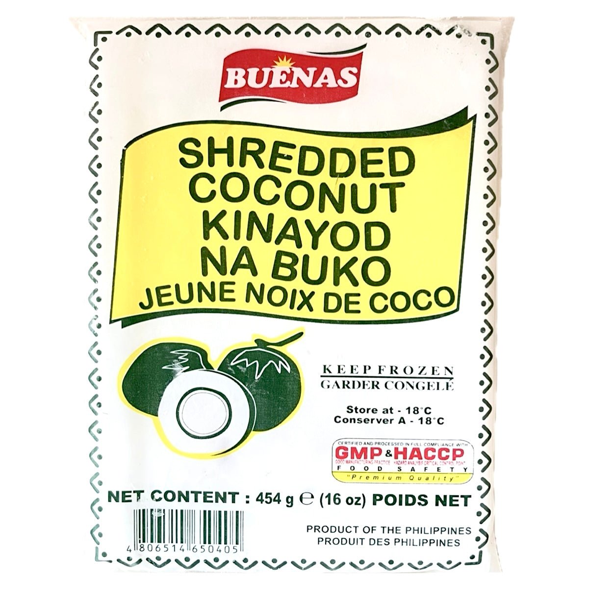 Buenas Shredded Coconut (Kinayod Ba Buko) 454g - Asian Online Superstore UK