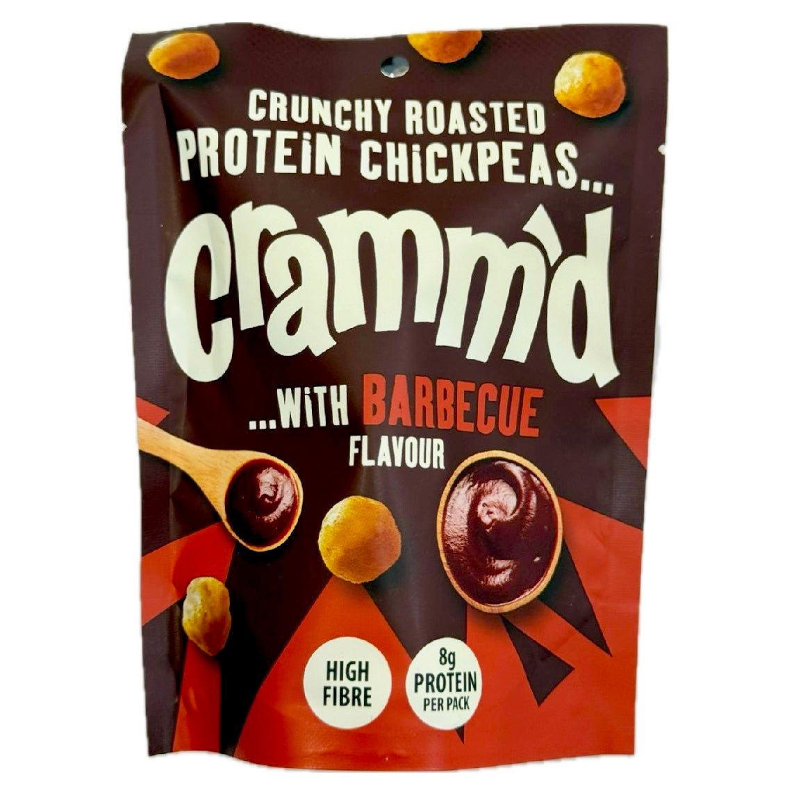 Cramm'd - Crunchy Roasted Chickpeas BBQ Flavour 50g - Asian Online Superstore UK