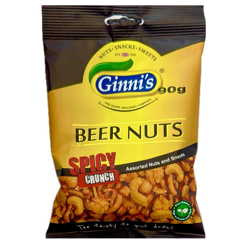 Ginni’s Beer Nuts Spicy Crunch Assorted Nuts 90g - Asian Online Superstore UK