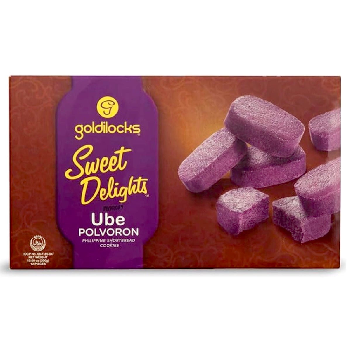 Goldilocks Polvoron Sweet Delight Ube (12 pc) 300g - Asian Online Superstore UK