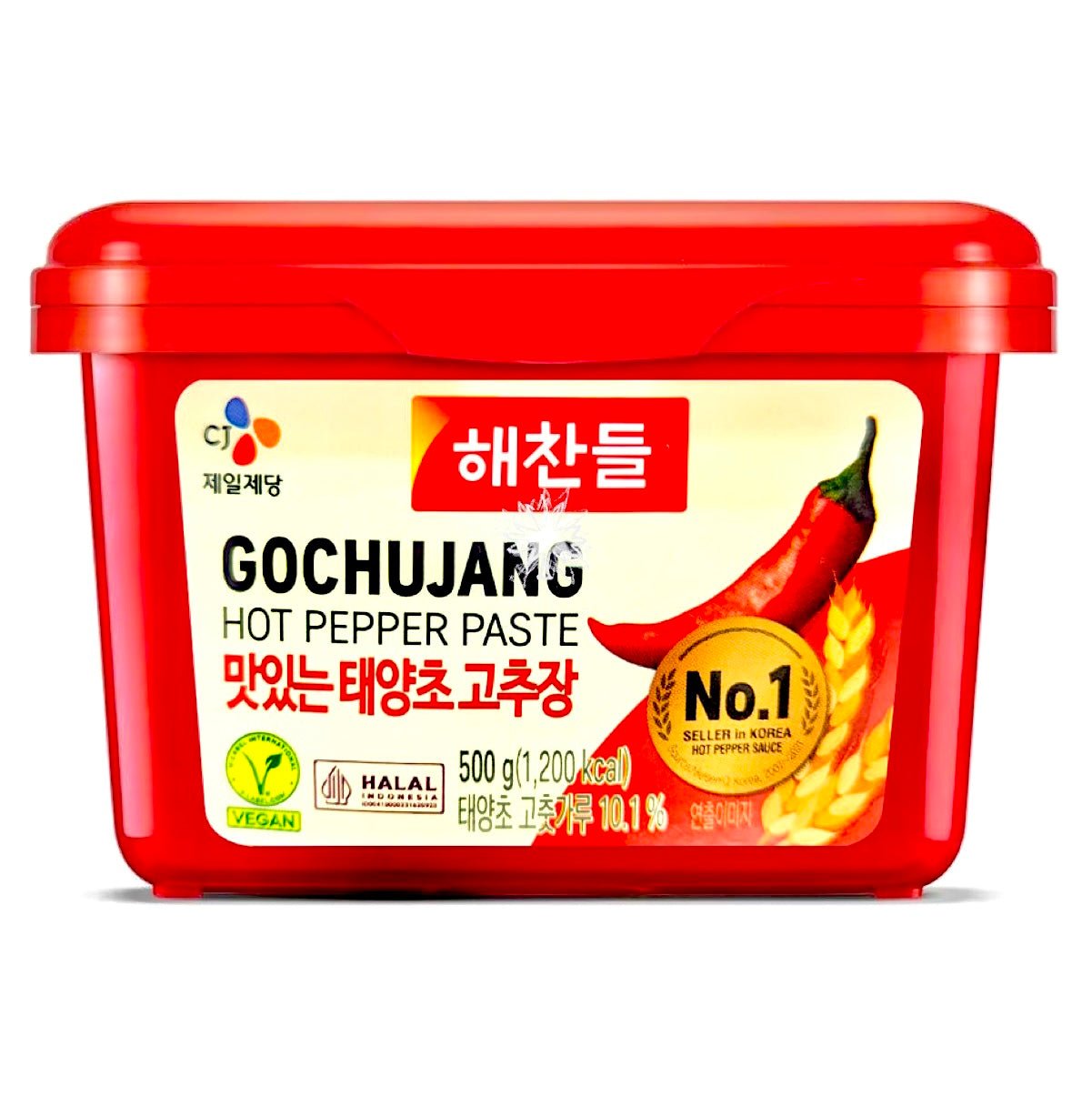 Haechandle Gochujang Red Hot Pepper Paste Square (PP) 500g - Asian Online Superstore UK