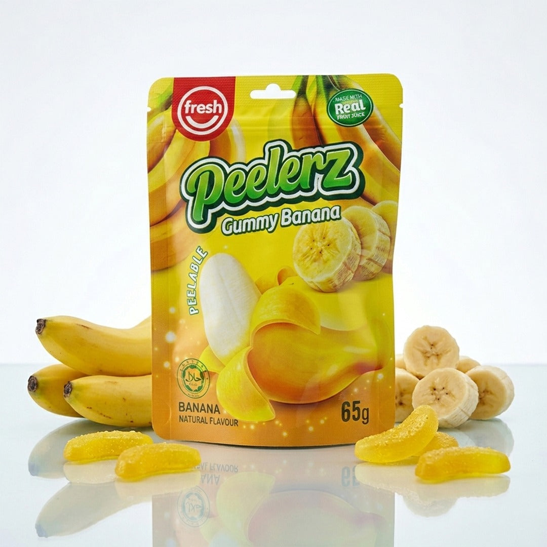 Fresh Peelerz Gummy Banana 65g