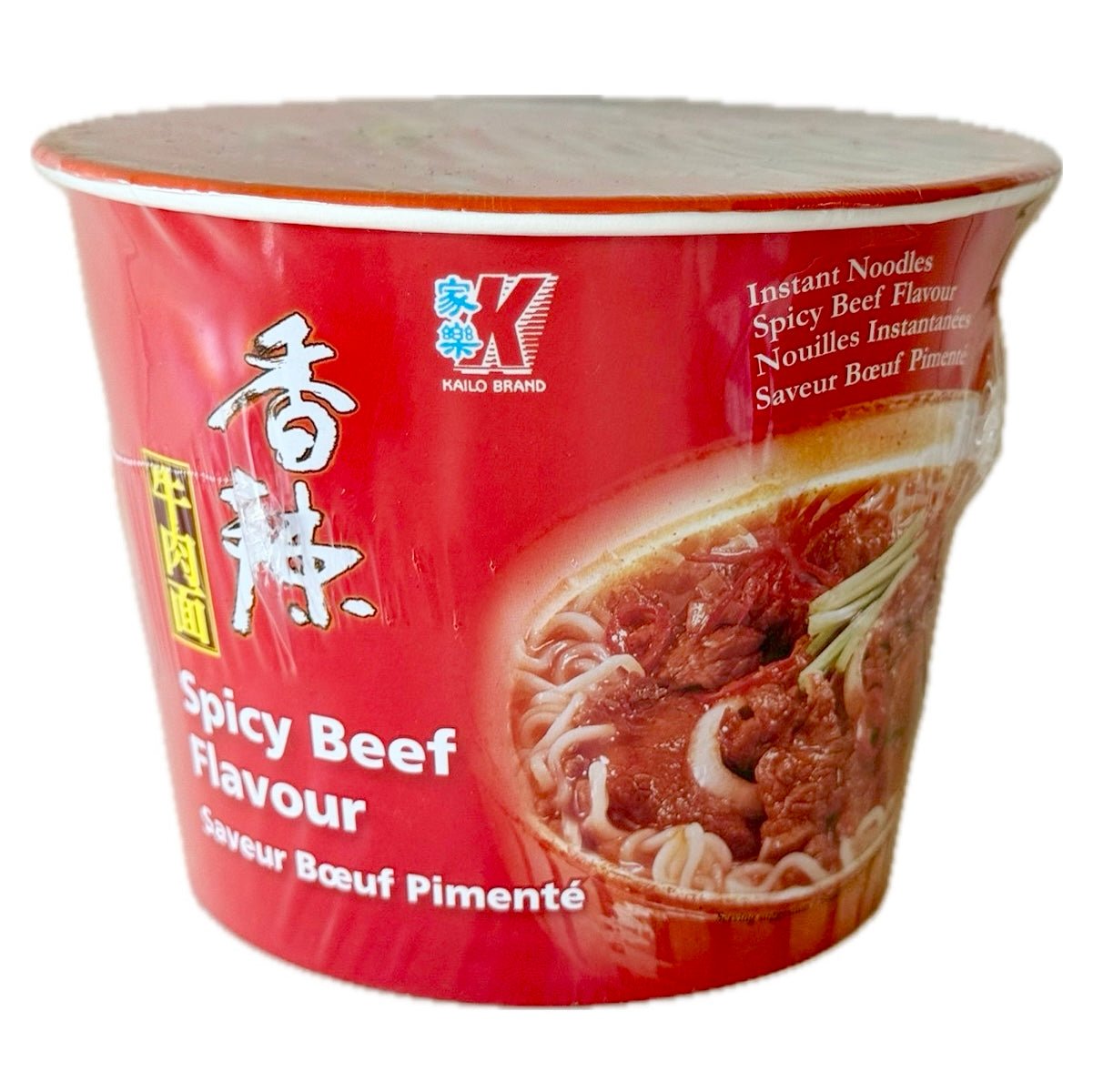 Kailo Bucket Noodle Spicy Beef Flavour 120g - Asian Online Superstore UK